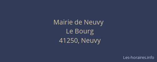 Mairie de Neuvy