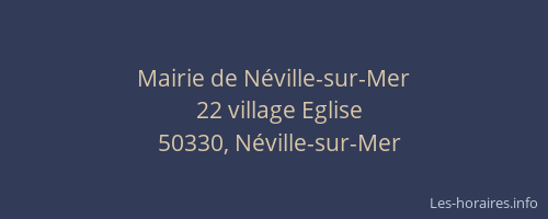 Mairie de Néville-sur-Mer