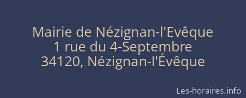 Mairie de Nézignan-l'Evêque