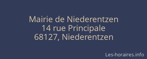Mairie de Niederentzen