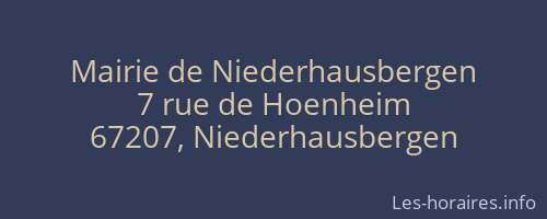 Mairie de Niederhausbergen