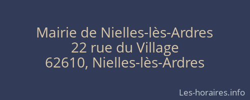 Mairie de Nielles-lès-Ardres