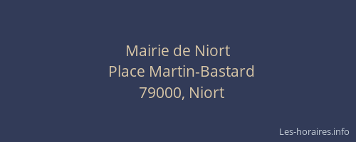 Mairie de Niort