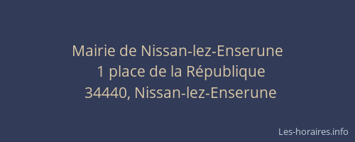 Mairie de Nissan-lez-Enserune
