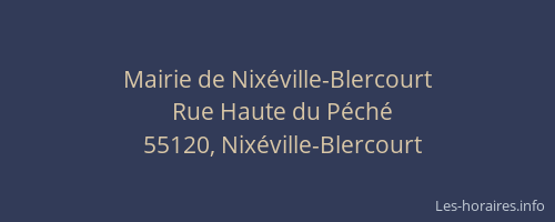 Mairie de Nixéville-Blercourt