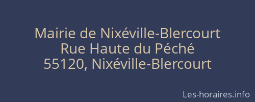 Mairie de Nixéville-Blercourt