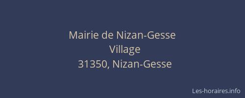 Mairie de Nizan-Gesse