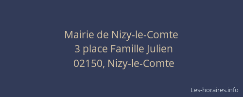 Mairie de Nizy-le-Comte