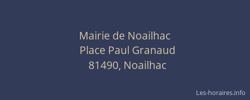 Mairie de Noailhac