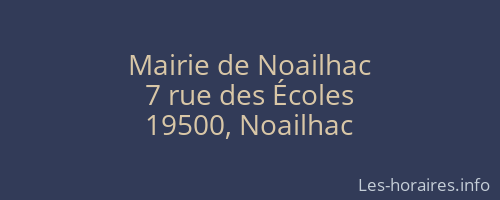 Mairie de Noailhac