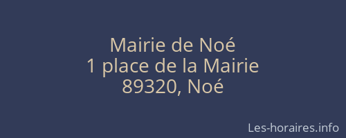 Mairie de Noé