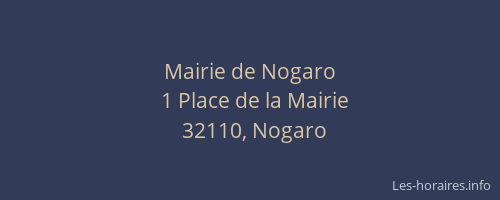 Mairie de Nogaro