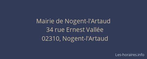 Mairie de Nogent-l'Artaud