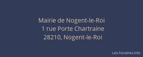 Mairie de Nogent-le-Roi