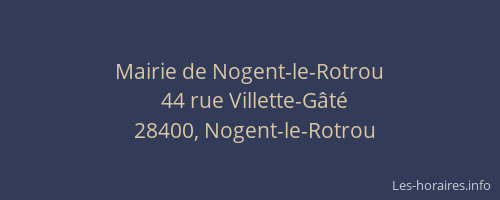Mairie de Nogent-le-Rotrou