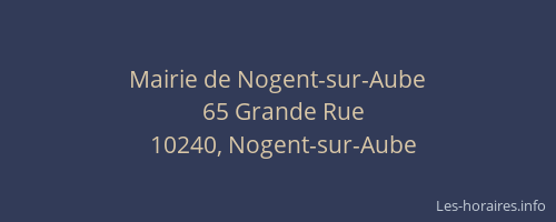 Mairie de Nogent-sur-Aube