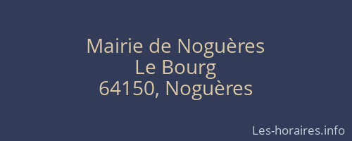 Mairie de Noguères