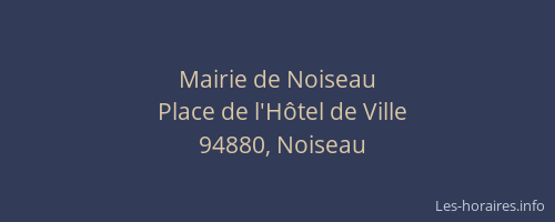 Mairie de Noiseau