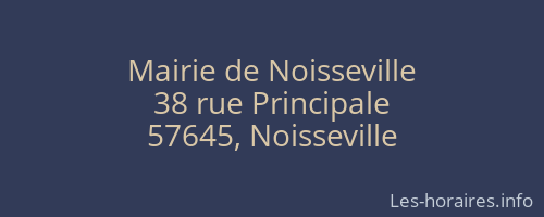 Mairie de Noisseville
