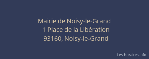 Mairie de Noisy-le-Grand