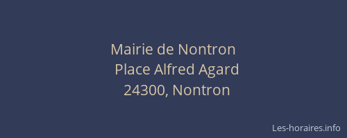 Mairie de Nontron
