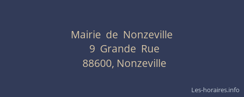 Mairie  de  Nonzeville