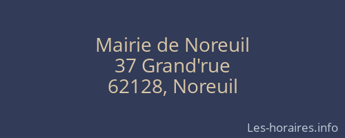 Mairie de Noreuil