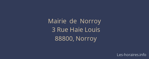 Mairie  de  Norroy