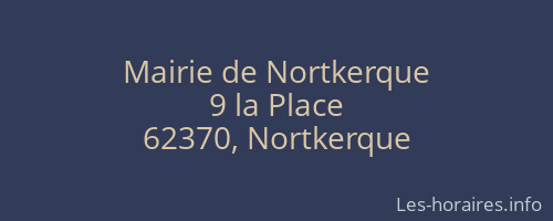 Mairie de Nortkerque