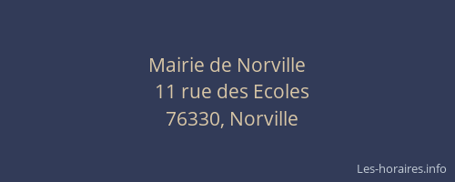 Mairie de Norville