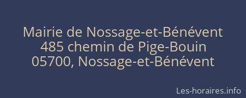 Mairie de Nossage-et-Bénévent