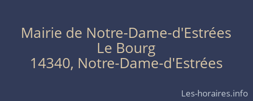 Mairie de Notre-Dame-d'Estrées