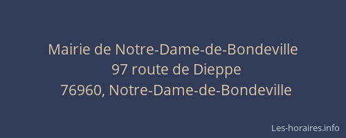 Mairie de Notre-Dame-de-Bondeville