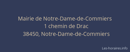 Mairie de Notre-Dame-de-Commiers