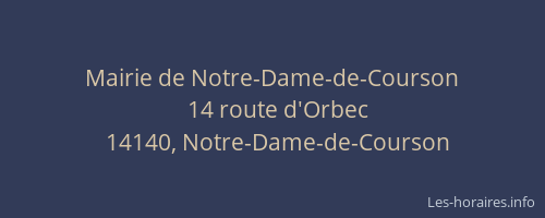Mairie de Notre-Dame-de-Courson