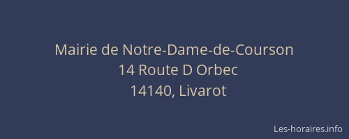 Mairie de Notre-Dame-de-Courson