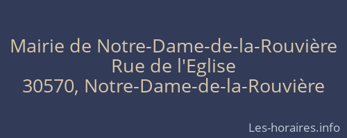 Mairie de Notre-Dame-de-la-Rouvière