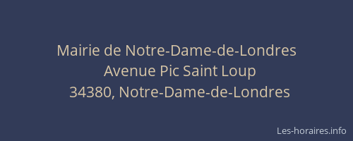 Mairie de Notre-Dame-de-Londres