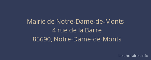 Mairie de Notre-Dame-de-Monts