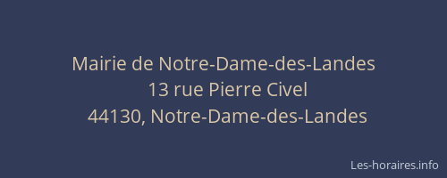 Mairie de Notre-Dame-des-Landes