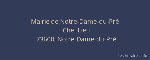 Mairie de Notre-Dame-du-Pr&eacute;