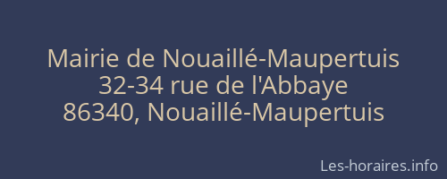 Mairie de Nouaillé-Maupertuis