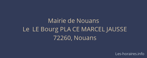 Mairie de Nouans