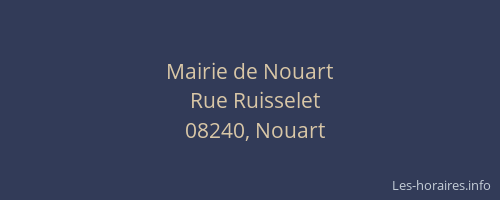 Mairie de Nouart
