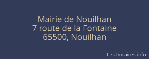 Mairie de Nouilhan