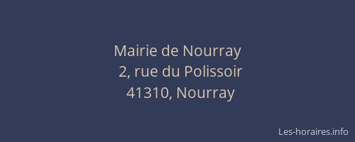Mairie de Nourray