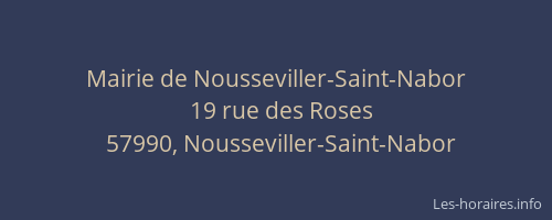 Mairie de Nousseviller-Saint-Nabor