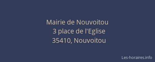Mairie de Nouvoitou