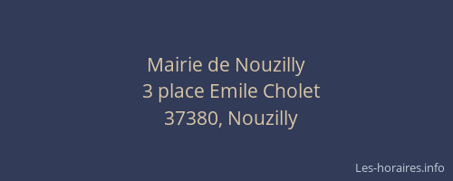 Mairie de Nouzilly