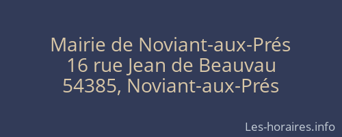 Mairie de Noviant-aux-Prés
